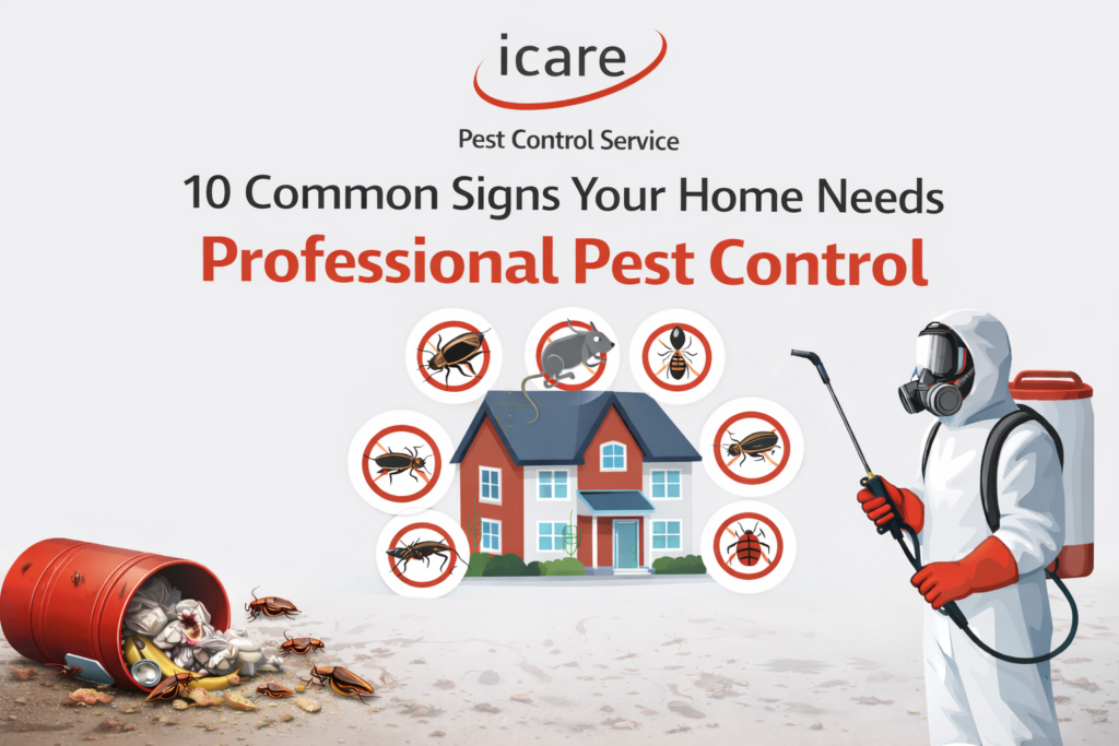 Signs your home needs professional pest control services