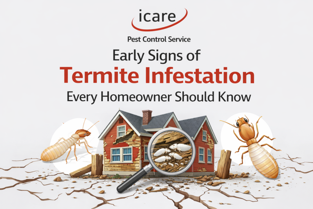 Early signs of termite infestation in wooden structures and furniture